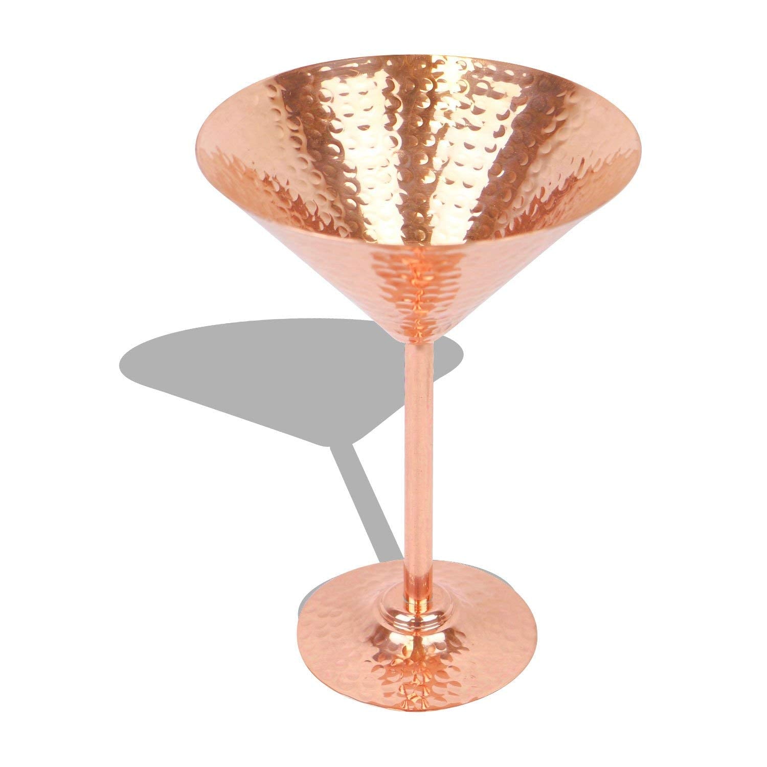 Artigee Hammered Copper Martini Glass – 10 oz. Copper Martini Glass, Unique Handcrafted Hammered Finish, 100% Pure Copper, Includes Premium Gift Box