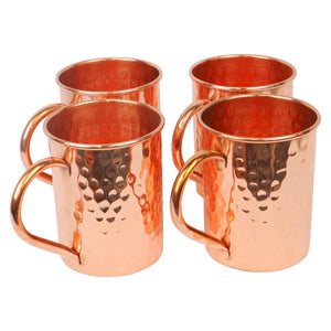 4-Piece Tall Moscow Mule Mug Set (16oz)