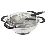 4-Piece Colander & Strainer Set, Micro Hole Technology - Stainless Steel