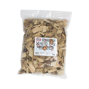 Bourbon Soaked Oak Wood Chips for Smoking