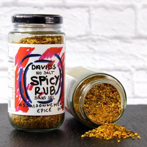 Spicy Rub, red chillies, black pepper, onion, mustard, good for pork ribs or smoked hamburgers.