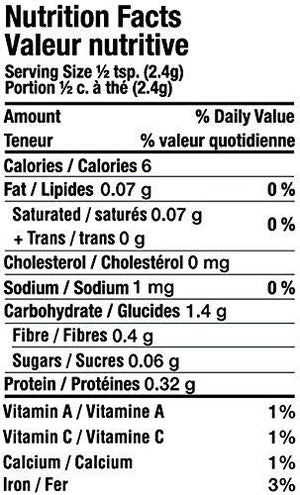 Nutrition Factors, Chicken rub, rosemary, tarragon, marjoram, garlic.Make marinade for chicken.