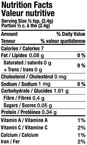 Bold herbaceous Mediterranean. Basil, thyme, garlic. Nutrition facts